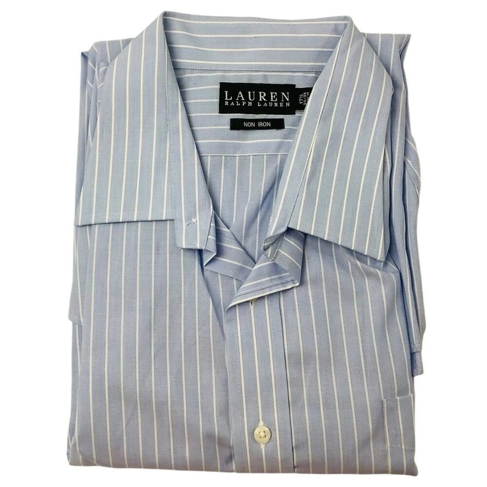 Lauren Ralph Lauren Men's Size 17.5-34/35 Regular Fit Non Iron 100% Cotton